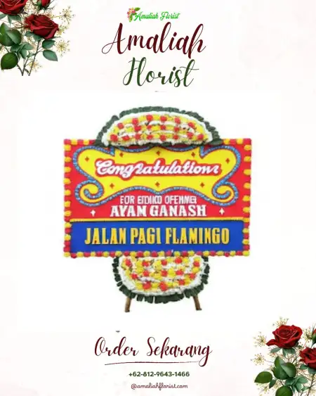 Sewa Papan Bunga Pelajau